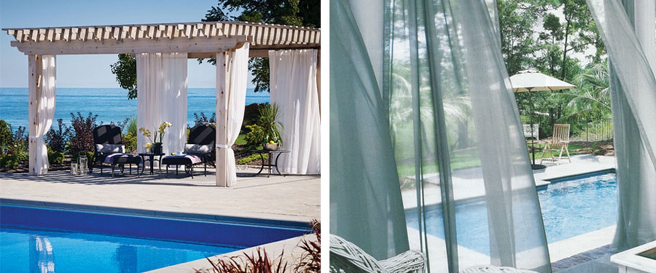Outdoor Drapery Adds Style